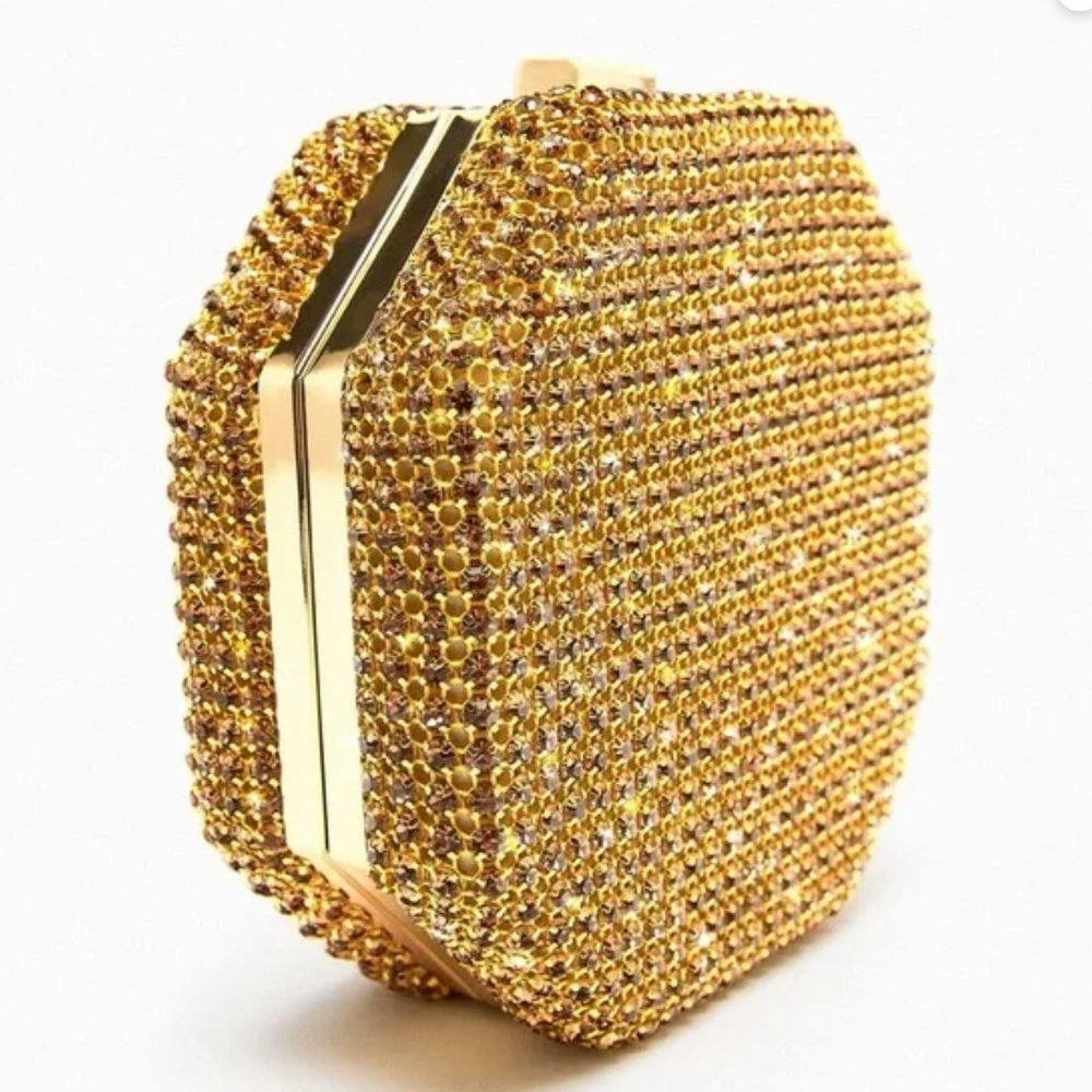 Rhinestone Box Bag